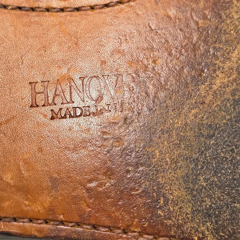 VTG Hanover Shell Cordovan Dress Shoes Mens 9.5 D/B‎ Burgundy Brown Wingtip